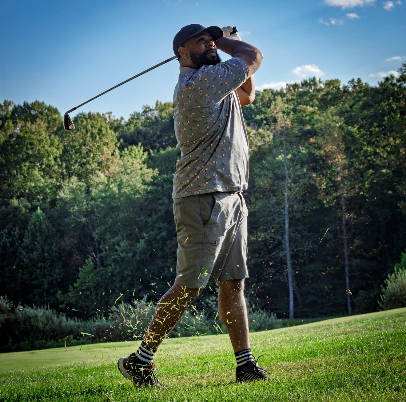 "GOLF"  Blade Collar Polo