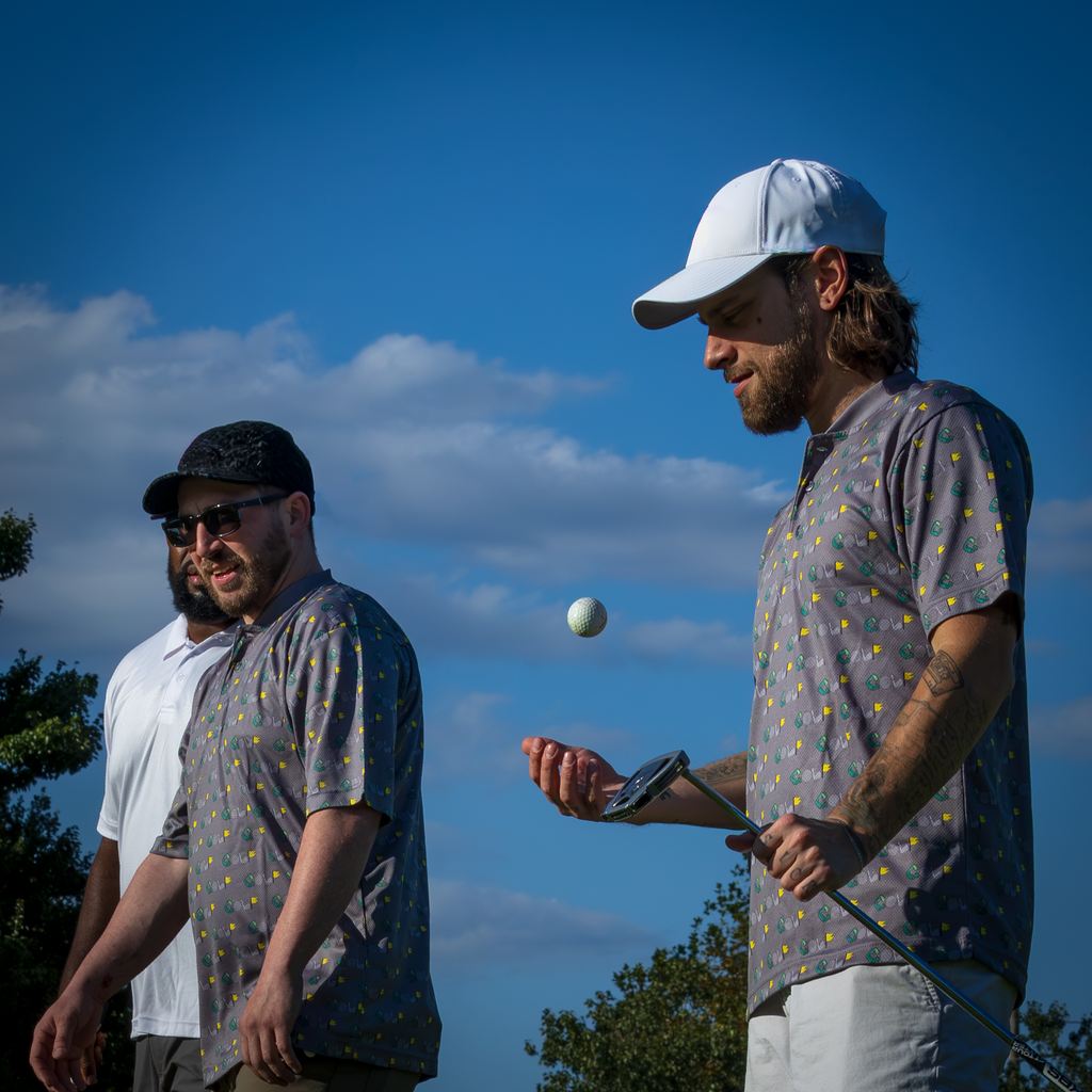 "GOLF"  Blade Collar Polo