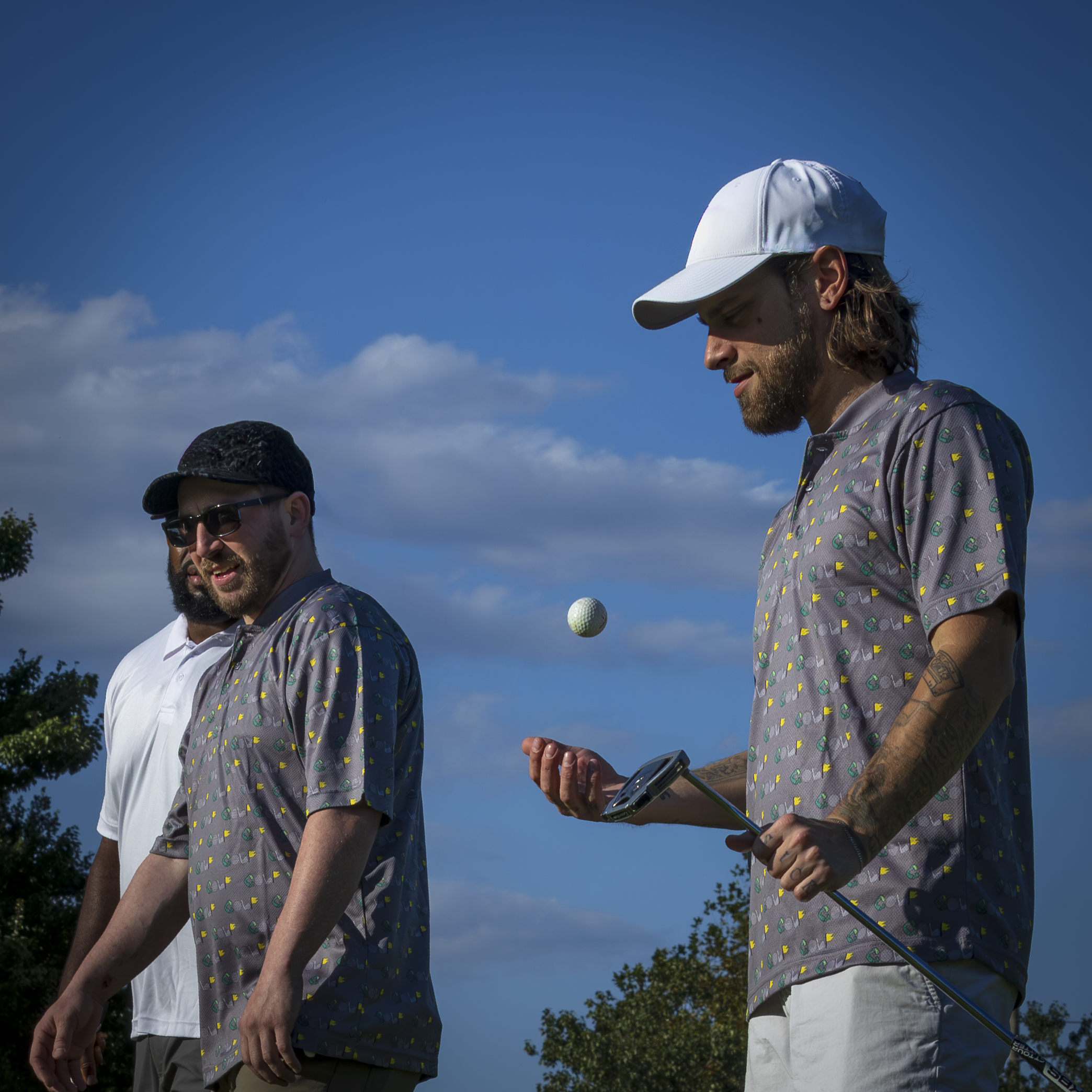 "GOLF"  Blade Collar Polo